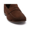 Brown suede Penny loafers