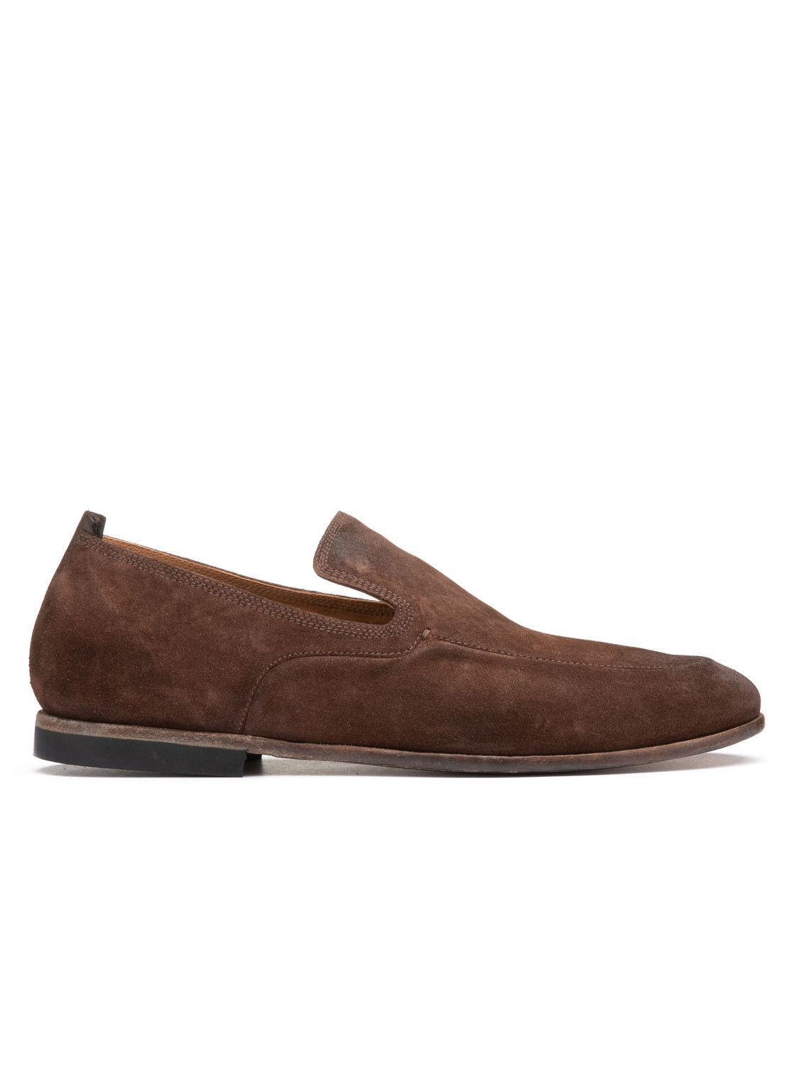 Brown suede loafers