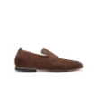 Brown suede loafers