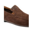 Brown suede loafers