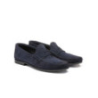 Navy suede Penny loafers