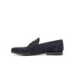 Navy suede Penny loafers