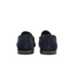 Navy suede Penny loafers