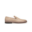 Cream-hue leather loafers