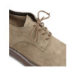 Taupe suede lace-up shoes