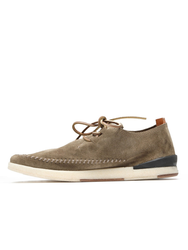 Scarpe in suede color tortora