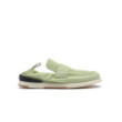 Light green suede loafers