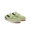 Light green suede loafers