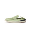 Light green suede loafers