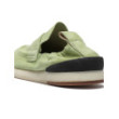 Light green suede loafers