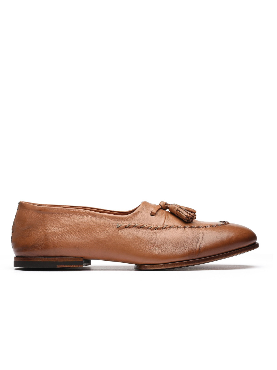 Brandy hue leather loafers