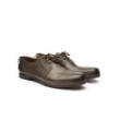Gray leather Derby shoes