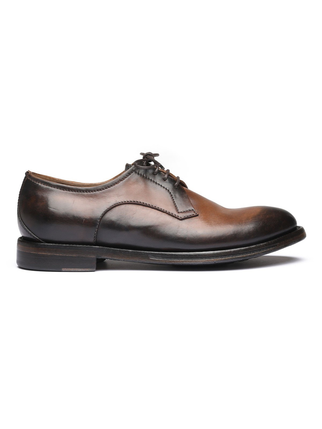 Brown leather Derby shoes