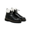 Bicolor combat boots