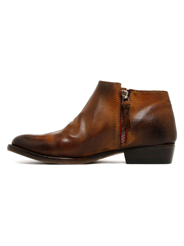 Degradé dark brown ankle boots