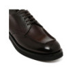 Dark brown leather Derby shoes