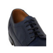 Blue leather brogue Derby shoes