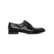 Double monk strap black shoes