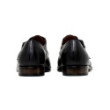 Double monk strap black shoes