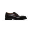 Dark brown leather Derby shoes