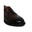 Dark brown leather Derby shoes