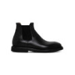 Black leather Beatles ankle boots