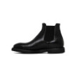 Black leather Beatles ankle boots