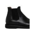 Black leather Beatles ankle boots