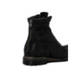 Black suede leather ankle boots