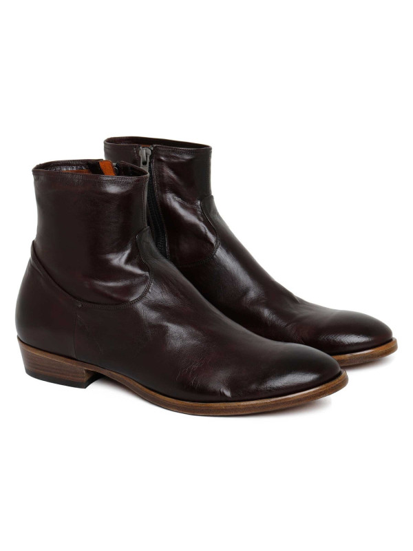 Dark brown ankle boots