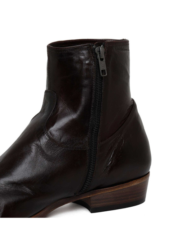 Dark brown ankle boots