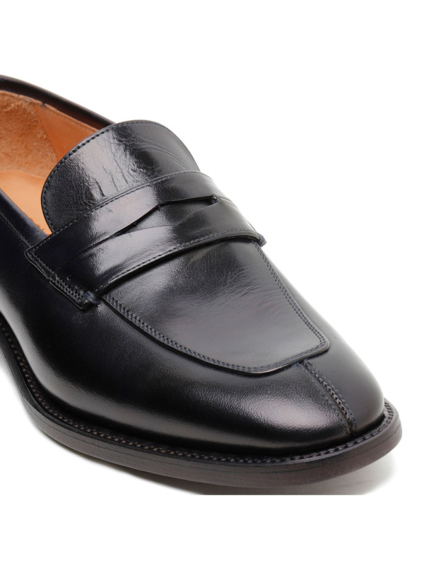Marsiglia navy leather loafers