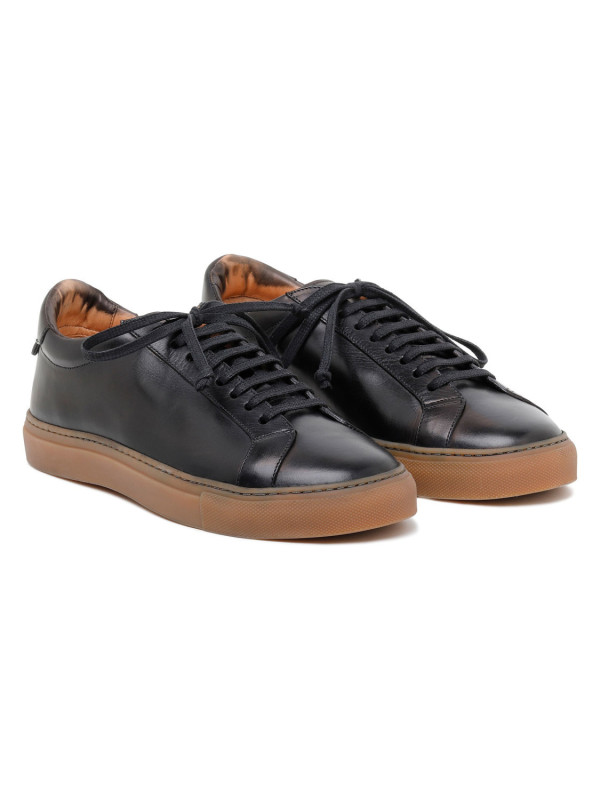 Sneaker Romilly in pelle nera