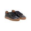 Romilly black leather sneakers