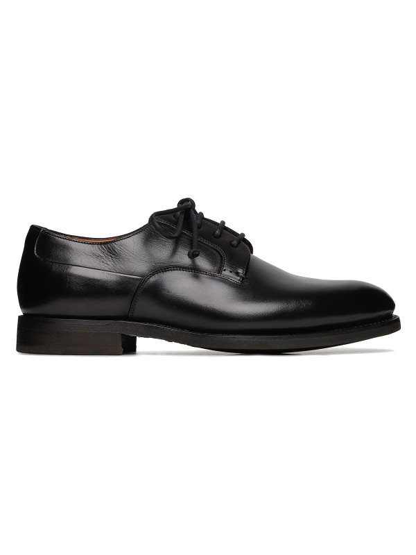 Firenze black leather Derby shoes