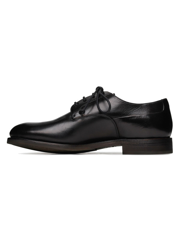 Firenze black leather Derby shoes