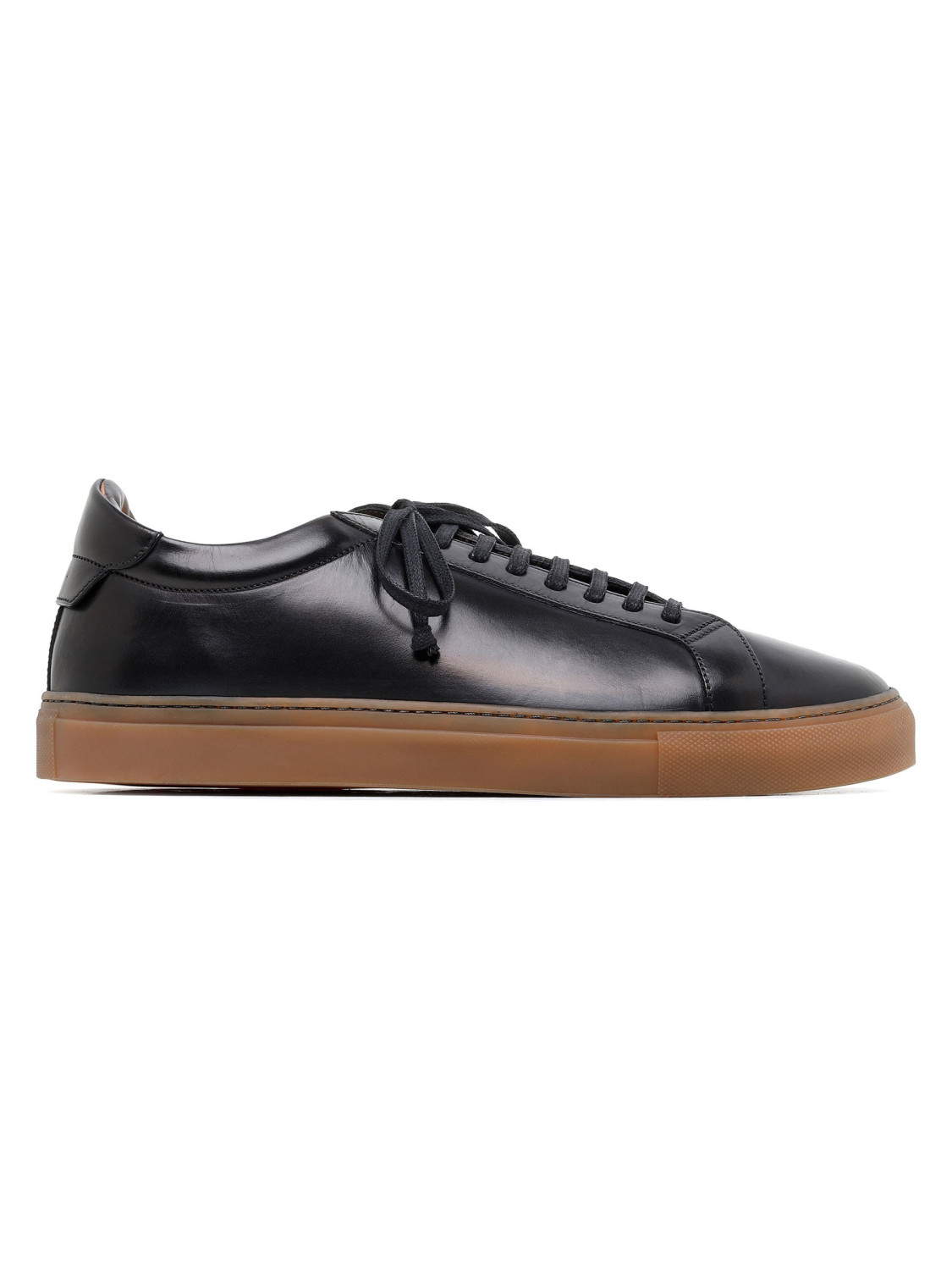 Romilly black leather sneakers