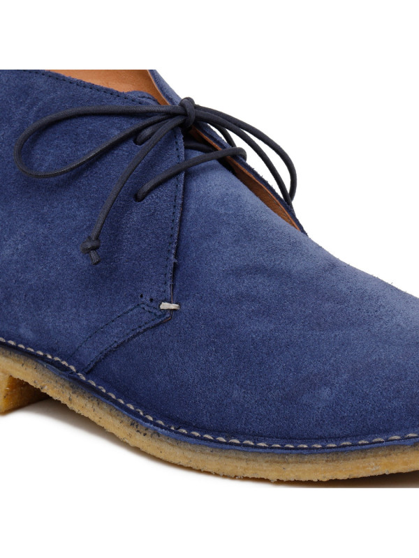 Londra blue suede ankle boots