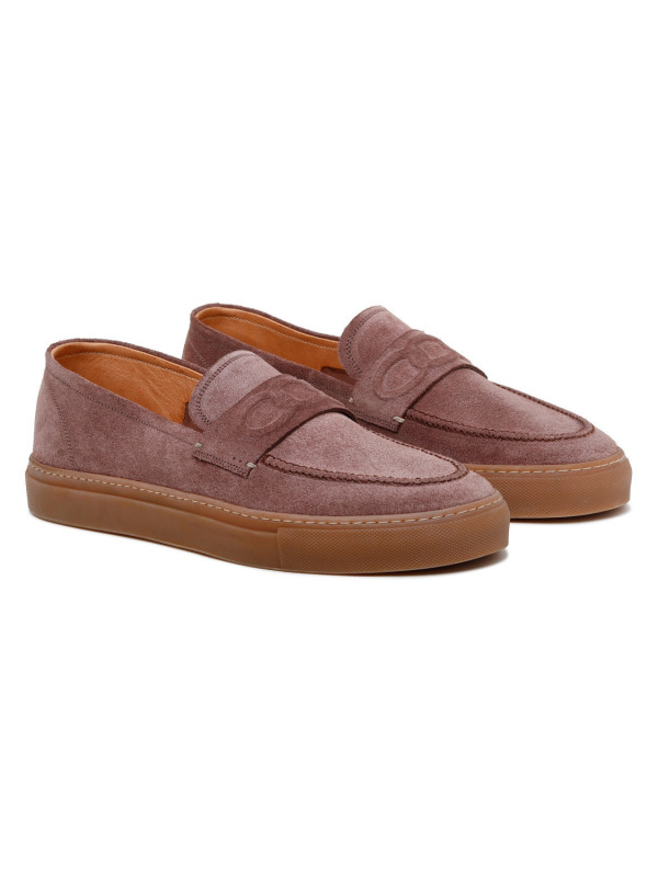 St. Tropez brown suede loafers