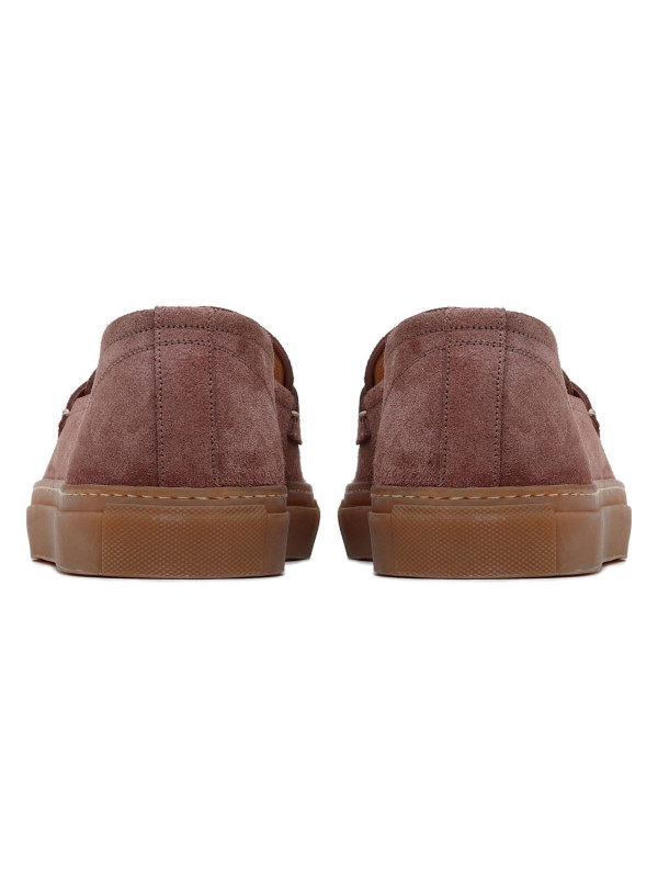 St. Tropez brown suede loafers