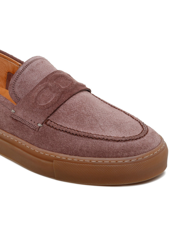 St. Tropez brown suede loafers