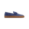 St. Tropez blue suede loafers