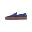 St. Tropez blue suede loafers