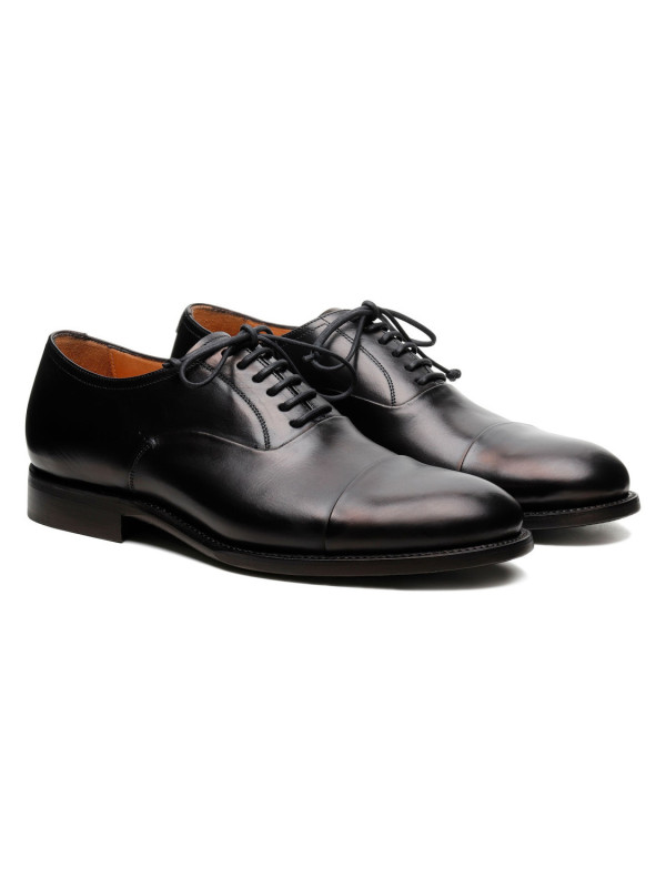 Parigi black leather Derby shoes