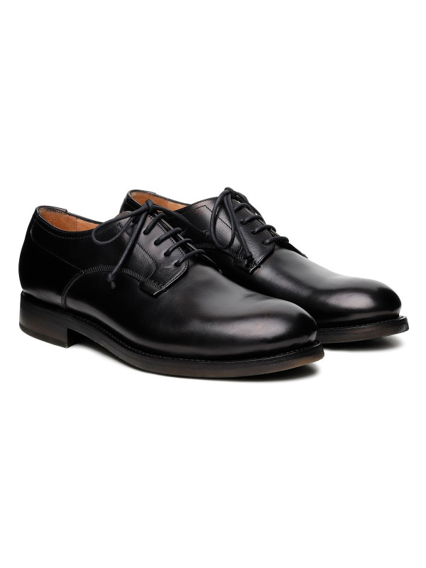 Scarpe Derby Zurigo in pelle nera