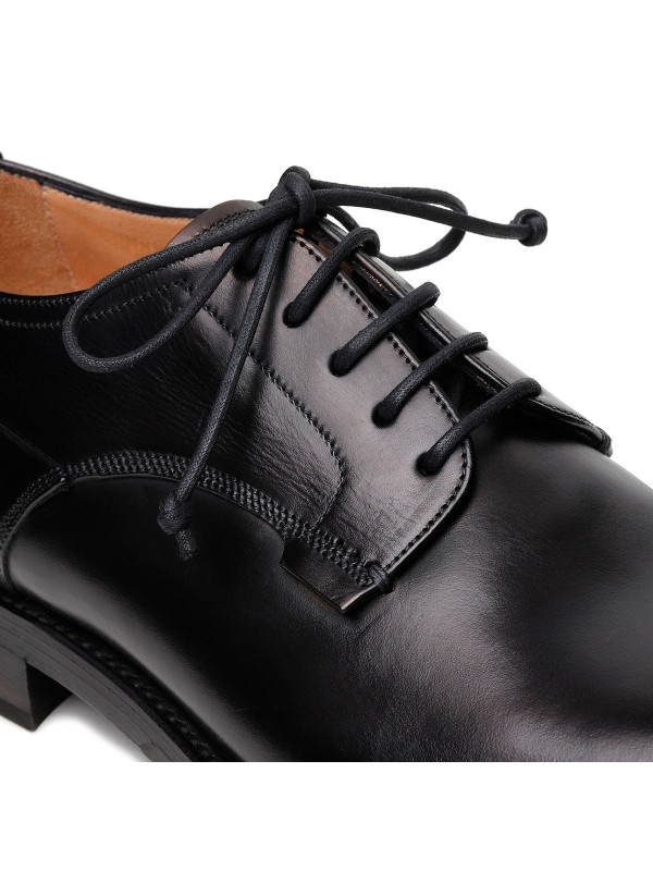 Zurigo black leather Derby shoes