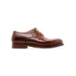 Scarpe Derby Zurigo in pelle color brandy