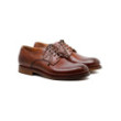 Scarpe Derby Zurigo in pelle color brandy