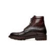 St. Moritz dark brown leather booties