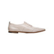 Cream-hue calf leather slippers